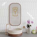 Load image into Gallery viewer, Doncaster Blanco 3x12 Scallop Glossy Ceramic Tile