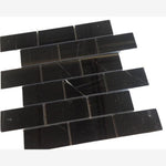 Load image into Gallery viewer, Nero Marquina 3x6 Subway Tile Polished
