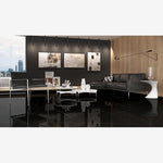 Load image into Gallery viewer, Eterna Fortaleza Black Marquina 48x48 Porcelain Tile