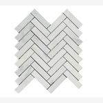 Load image into Gallery viewer, Calacatta Prestige (Asian Statuary) Herringbone 1x4 Polished/Honed Tile