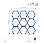 Load image into Gallery viewer, Tulle Coastal 11-7/16x11-13/16 Glass Tile