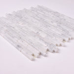 Load image into Gallery viewer, Carrara White Vianden Strips Polished/Honed Marble Tile