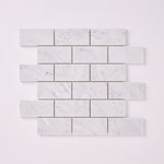 Load image into Gallery viewer, Carrara White Marble 2x4 Mosaic Polished/Honed