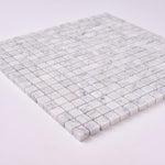 Load image into Gallery viewer, Carrara White Marble 5/8 x 5/8 Mosaic Polished/Honed