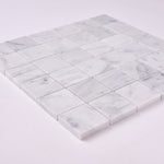 Load image into Gallery viewer, Carrara White 2×2 Polished/Honed Marble Mosaic