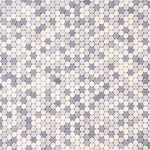 Load image into Gallery viewer, Carrara + Thassos + Blue Marble Penny Rounds 12x12 Polished/Honed Tile