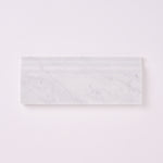 Load image into Gallery viewer, Carrara White Marble 4.75x12 Baseboard Molding