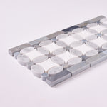 Load image into Gallery viewer, Florita Thassos + White Carrara + Blue 5 3/4x12 Polished/Honed Marble Border