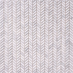 Load image into Gallery viewer, Carrara White Mini Chevron Polished/Honed Marble Mosaic
