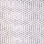 Load image into Gallery viewer, Carrara White 1″ Hexagon Polished/Honed Marble Mosaic
