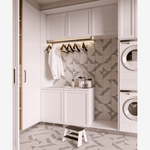 Load image into Gallery viewer, Belize White Lines 8x8 Porcelain Tile