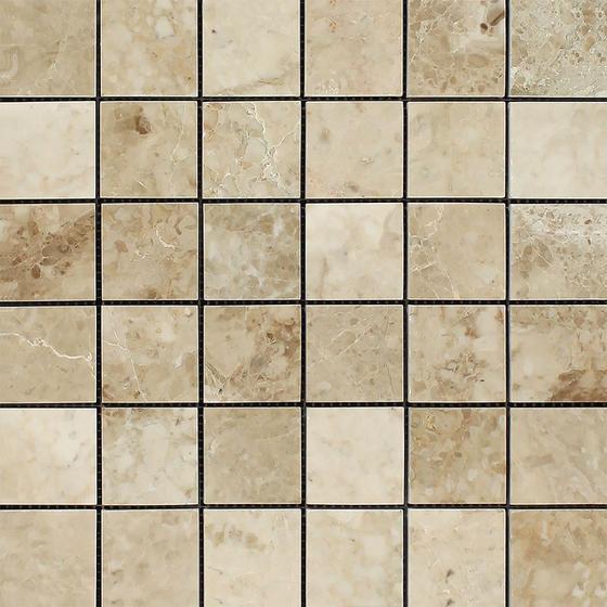 Cappuccino 2x2 Polished Marble Mosaic Tile