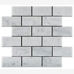 Load image into Gallery viewer, Carrara White Marble 2x4 Mosaic Polished/Honed
