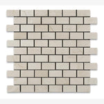 Load image into Gallery viewer, Crema Marfil 1x2 Polished Brick Mosaic Tile
