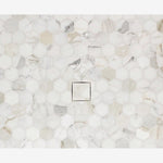 Load image into Gallery viewer, Calacatta Aureo Hexagon 3x3 Polished/Honed Marble Mosaic Tile