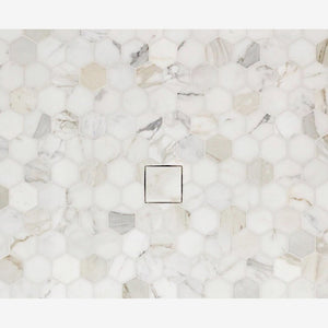 Calacatta Gold 3" Hexagon Marble Mosaic