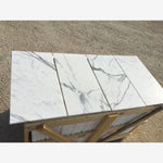 Load image into Gallery viewer, Statuario White 12x24 Honed Marble Field Tile
