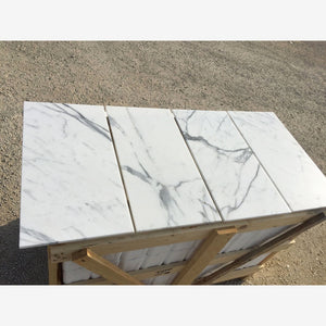 Statuario White 12x24 Honed Marble Field Tile