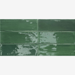 Load image into Gallery viewer, Trevana Verde 3x9.1 Bright Ceramic Tile