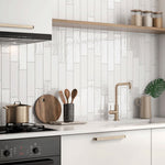 Load image into Gallery viewer, Thebes Gris 3x12 Ceramic Tile Glossy