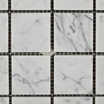 Load image into Gallery viewer, Carrara White Marble 2x2 Mosaic Polished/Honed Stone Tilezz 
