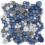 Load image into Gallery viewer, Growing Sky Porcelain Pebble Mosaic (Pool Rated) Tilezz