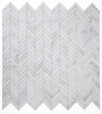 Load image into Gallery viewer, Calacatta Gold Chevron Mosaic Polished Stone Tilezz 

