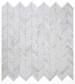Load image into Gallery viewer, Calacatta Gold Chevron Mosaic Polished Stone Tilezz