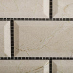 Load image into Gallery viewer, Crema Marfil 2x4 Beveled Polished Brick Mosaic Tile Stone Tilezz 

