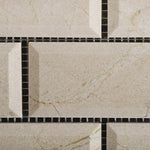 Load image into Gallery viewer, Crema Marfil 2x4 Beveled Polished Brick Mosaic Tile Stone Tilezz