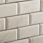 Load image into Gallery viewer, Crema Marfil 2x4 Beveled Polished Brick Mosaic Tile Stone Tilezz 
