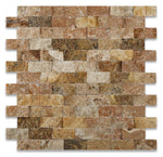 Load image into Gallery viewer, Tuscany Scabos 1&quot;x2&quot; Travertine Split Faced Mosaic Tile Stone Tilezz 
