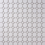 Load image into Gallery viewer, Simple White Octagon Ceramic Mosaic Matte Tilezz