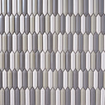 Load image into Gallery viewer, Simple Paris Blend Beveled Picket Ceramic Mosaic Glossy Tilezz