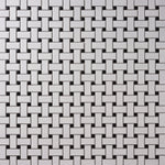 Load image into Gallery viewer, Simple White and Black Basketweave Ceramic Mosaic Matte Tilezz