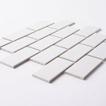 Load image into Gallery viewer, Simple Snow White 2x4 Subway Ceramic Mosaic Glossy Tilezz