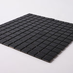 Load image into Gallery viewer, Simple Black 1x1 Square Ceramic Mosaic Matte Tilezz