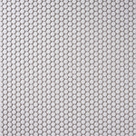 Load image into Gallery viewer, Simple White Penny Round Ceramic Mosaic Tilezz