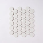 Load image into Gallery viewer, Simple White Large Penny Round Ceramic Mosaic Tilezz