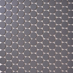 Load image into Gallery viewer, Simple Soft Gray Large Penny Round Ceramic Mosaic Matte Tilezz