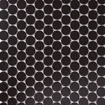 Load image into Gallery viewer, Simple Black Large Penny Round Ceramic Mosaic Matte Tilezz