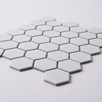 Load image into Gallery viewer, Simple White 2" Hexagon Ceramic Mosaic Matte Flooring Tilezz