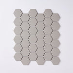 Load image into Gallery viewer, Simple Gray 2&quot; Hexagon Ceramic Mosaic Matte Tilezz 

