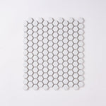 Load image into Gallery viewer, Simple White 1" Hexagon Ceramic Mosaic Matte Tilezz