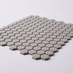Load image into Gallery viewer, Simple Gray 1" Hexagon Ceramic Mosaic Matte Tilezz