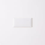 Load image into Gallery viewer, Timeless Ice White 3x6 Beveled Ceramic Tile Glossy Flooring Tilezz