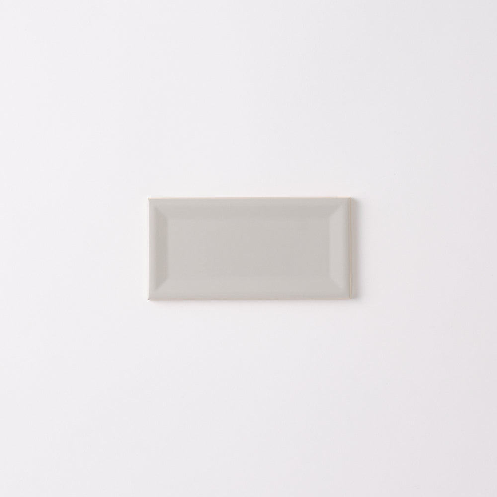 Timeless Soft Gray Reversed Beveled 3x6 Ceramic Tile Tilezz 