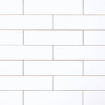 Load image into Gallery viewer, White 3x12 Glossy Ceramic Subway Tile Tilezz