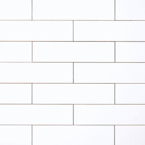 White 3x12 Glossy Ceramic Subway Tile Tilezz 