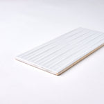 Load image into Gallery viewer, Timeless Ice White Wavy 4x10 Ceramic Tile Tilezz